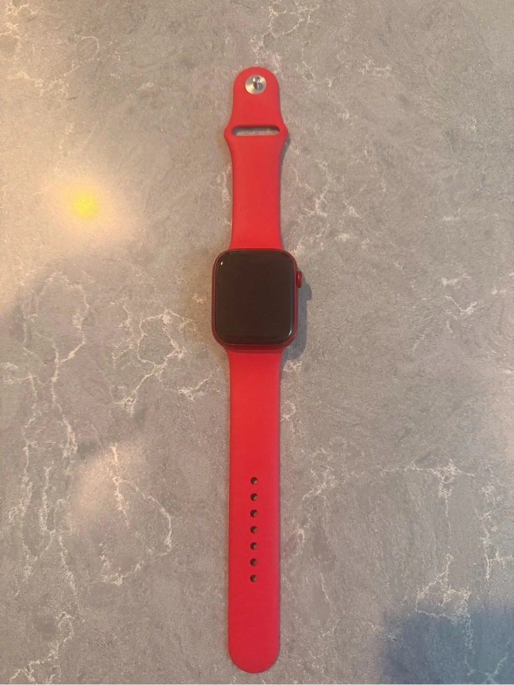 Apple Red Smartwatch with Matching Red Sport Band
